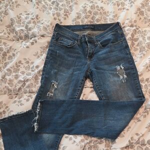 Aeropostale Women's Blue Distressed Jeans